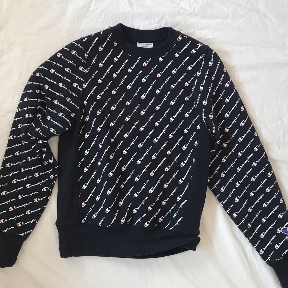 Black Champion Crewneck Sweatshirt